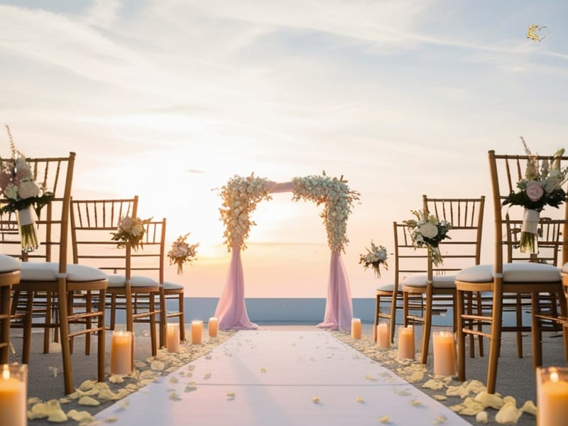 Garden wedding z pastelowymi dekoracjami